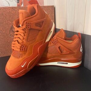 Nike Air Jordan 4 Retro Orange Sneakers